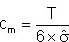 Formel für Cm