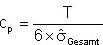 Formel für Cp